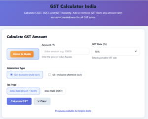 GST Calculator India