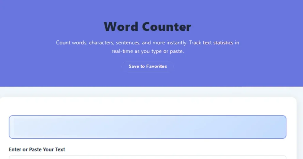 Word Counter Tool
