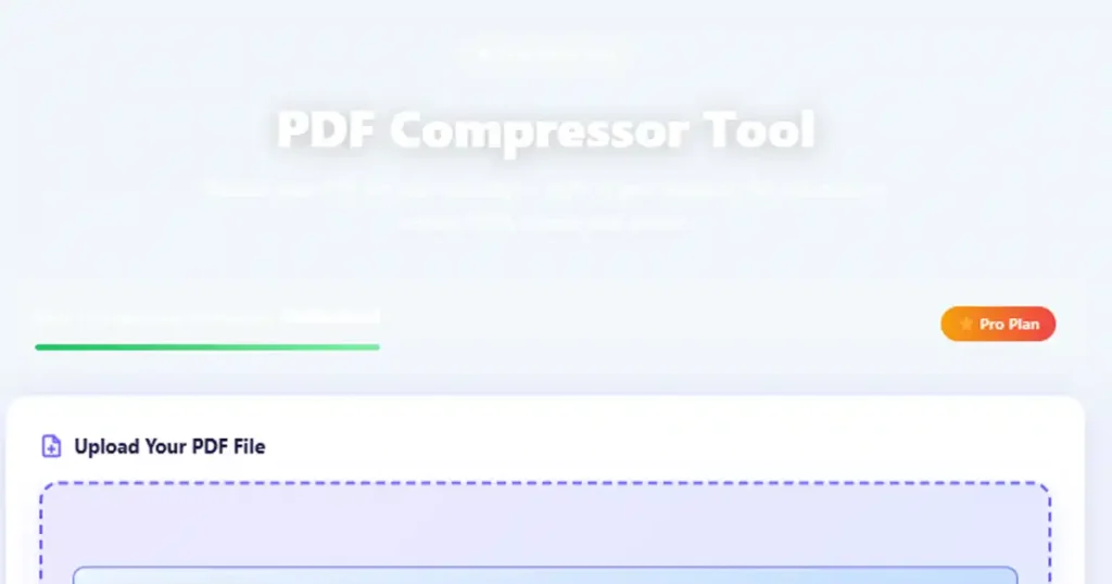 PDF Compressor Tool - Free online tool to reduce PDF file size instantly in your browser without uploading to any server