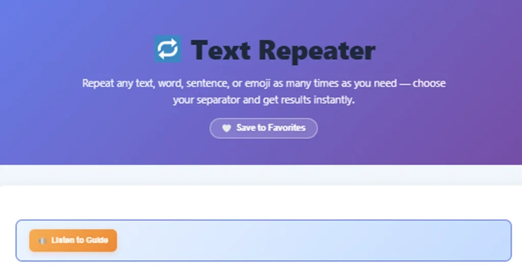 Text Repeater