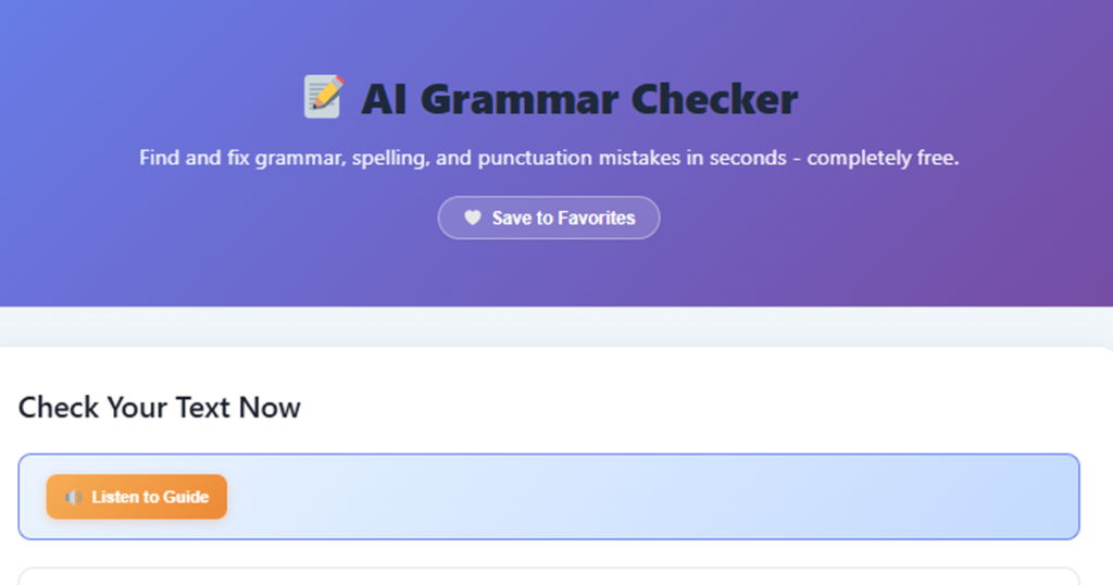 AI Grammar Checker