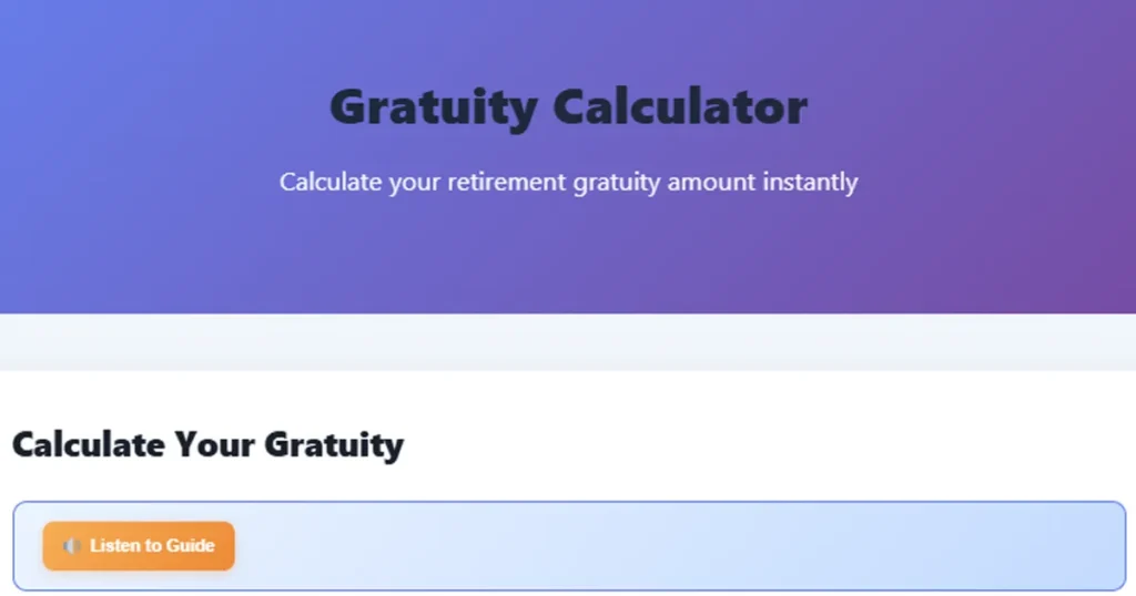 Gratuity Calculator